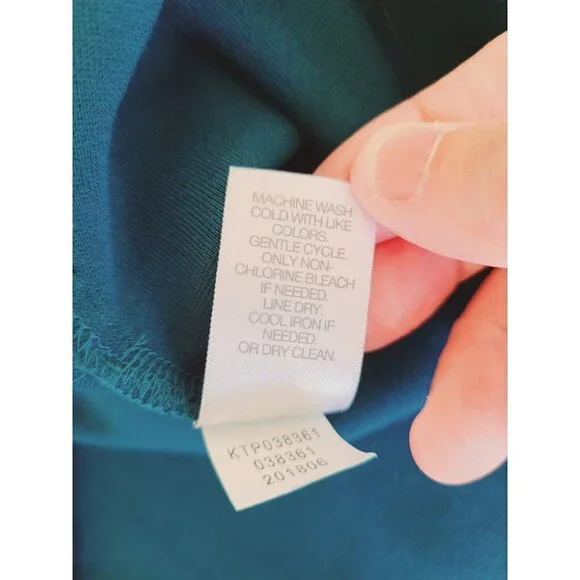 J. Jill Women's Ponte Knit Teal Blue/Green Tunic SZ XL With Side Buttons - Picture 8 of 14